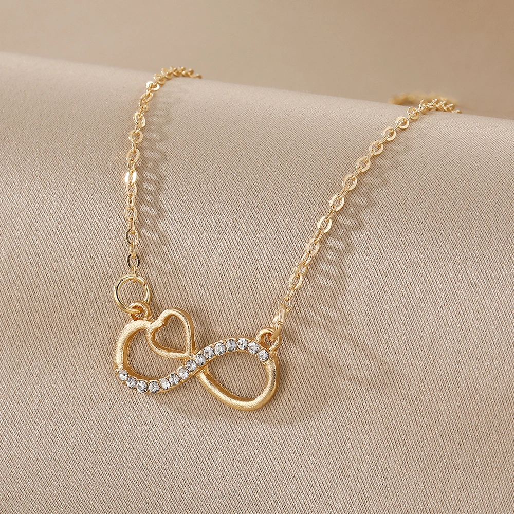 Infinite Symbol Necklace Choker Minimalist Light Luxury