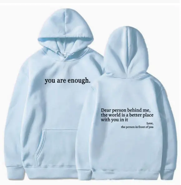European And American-style Women's Fleece-lined Hoodie With Letter Logo