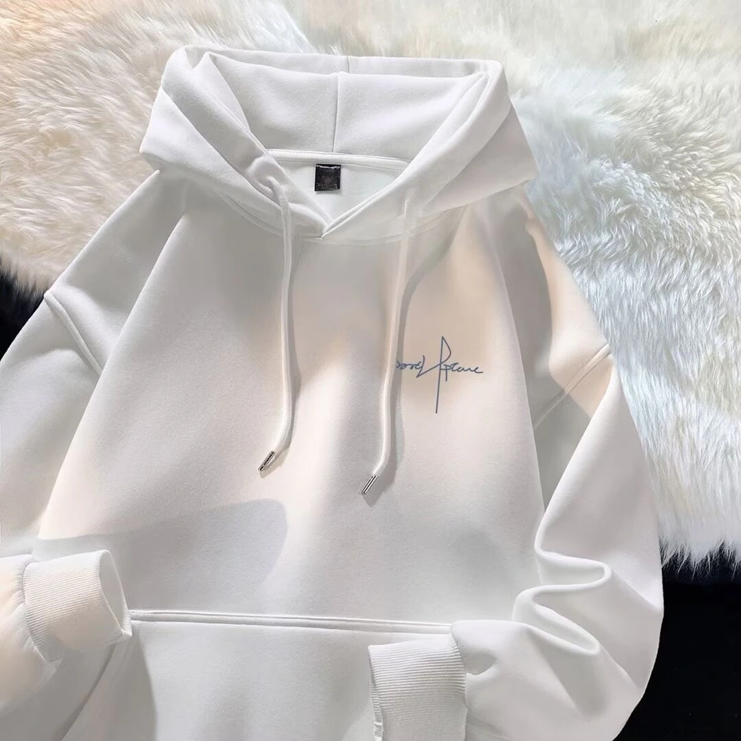 Hooded Pullover Sweatshirt Loose-fitting Casual Top
