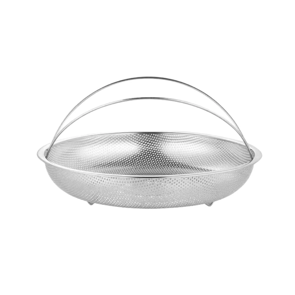 Magnetic-free Steamer Tray With Handle Draining Basket