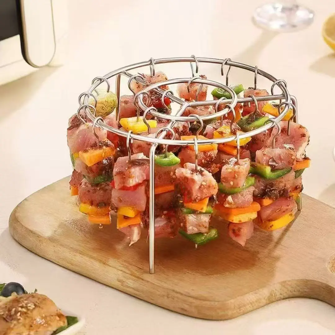 Air Fryer Universal Stainless Steel Vertical Grill Rack