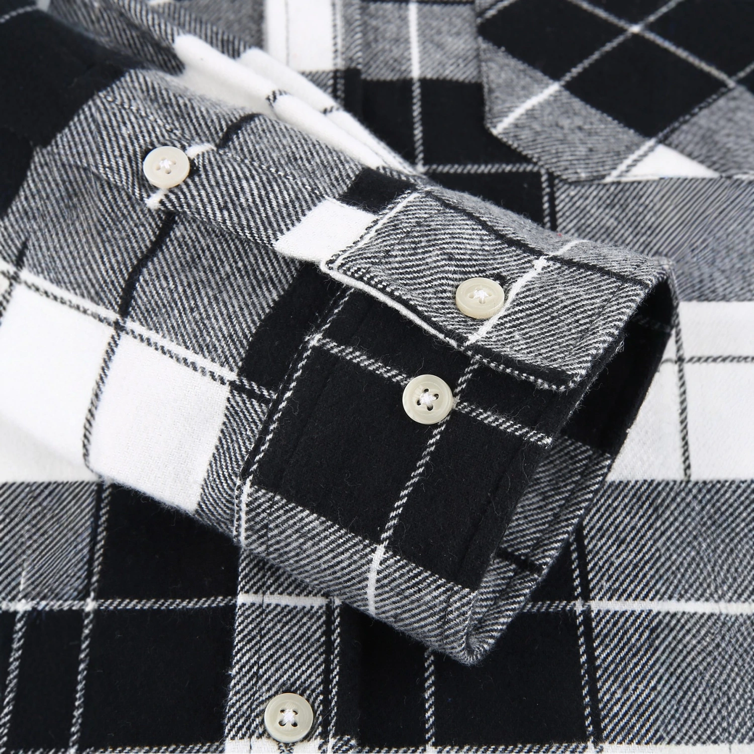Men's Plaid Shirt Casual Hooded Jacket With Two Pockets