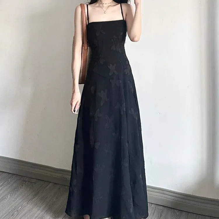 Women's Fashionable Slim-fit Strap Floral Print Dress