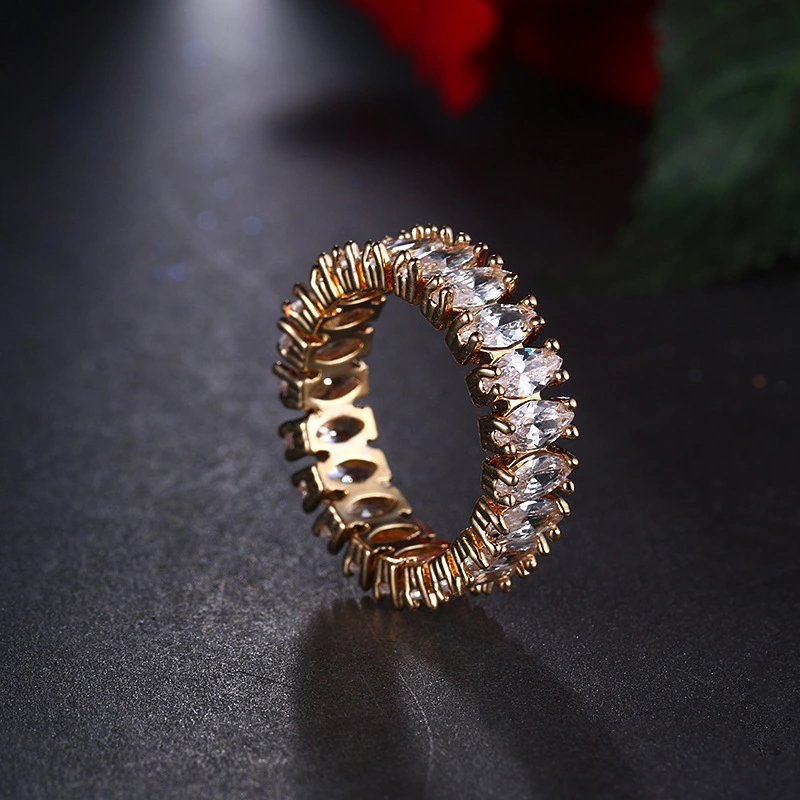 European And American-style Colorful Womens Ring