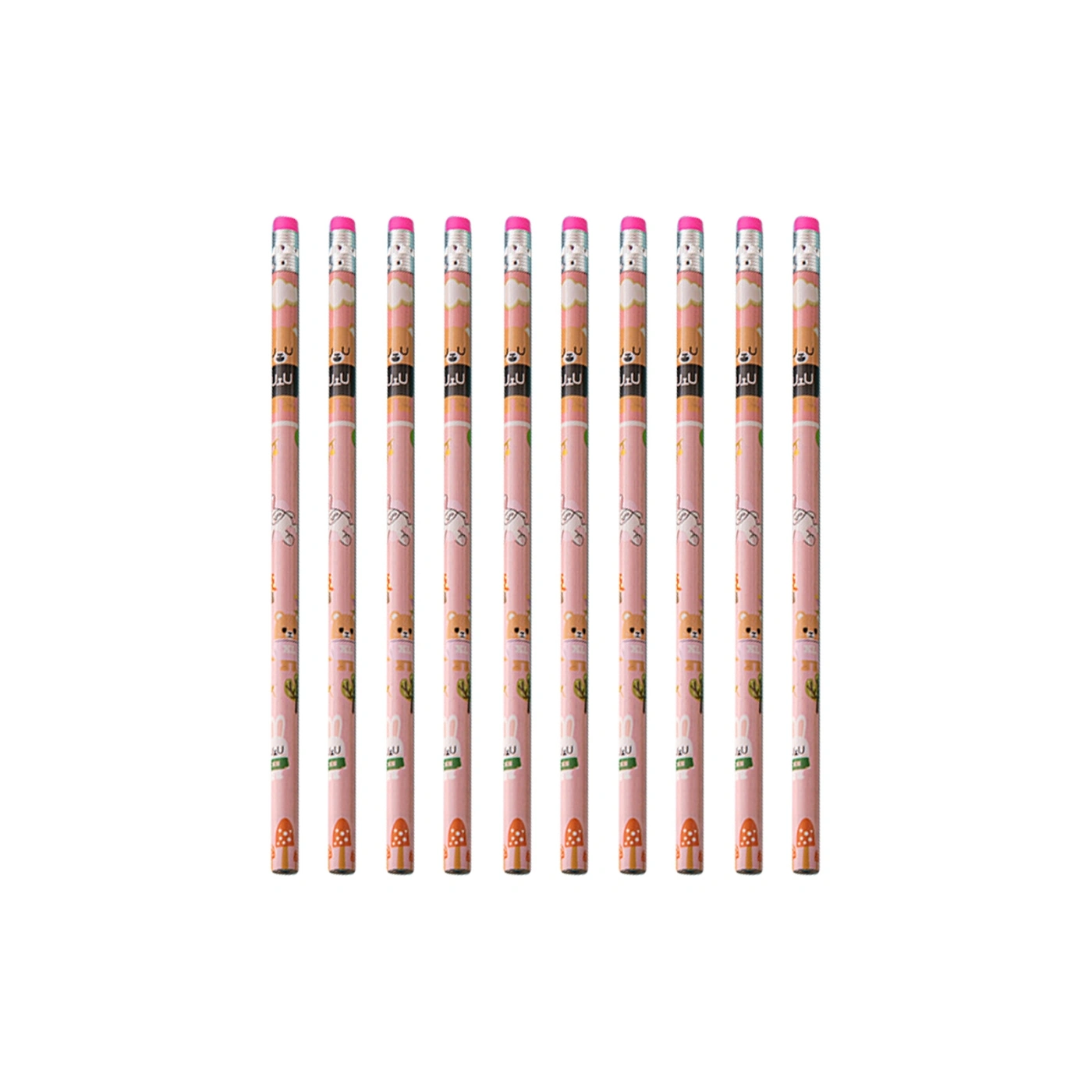 Pencil With Eraser 10 Pack