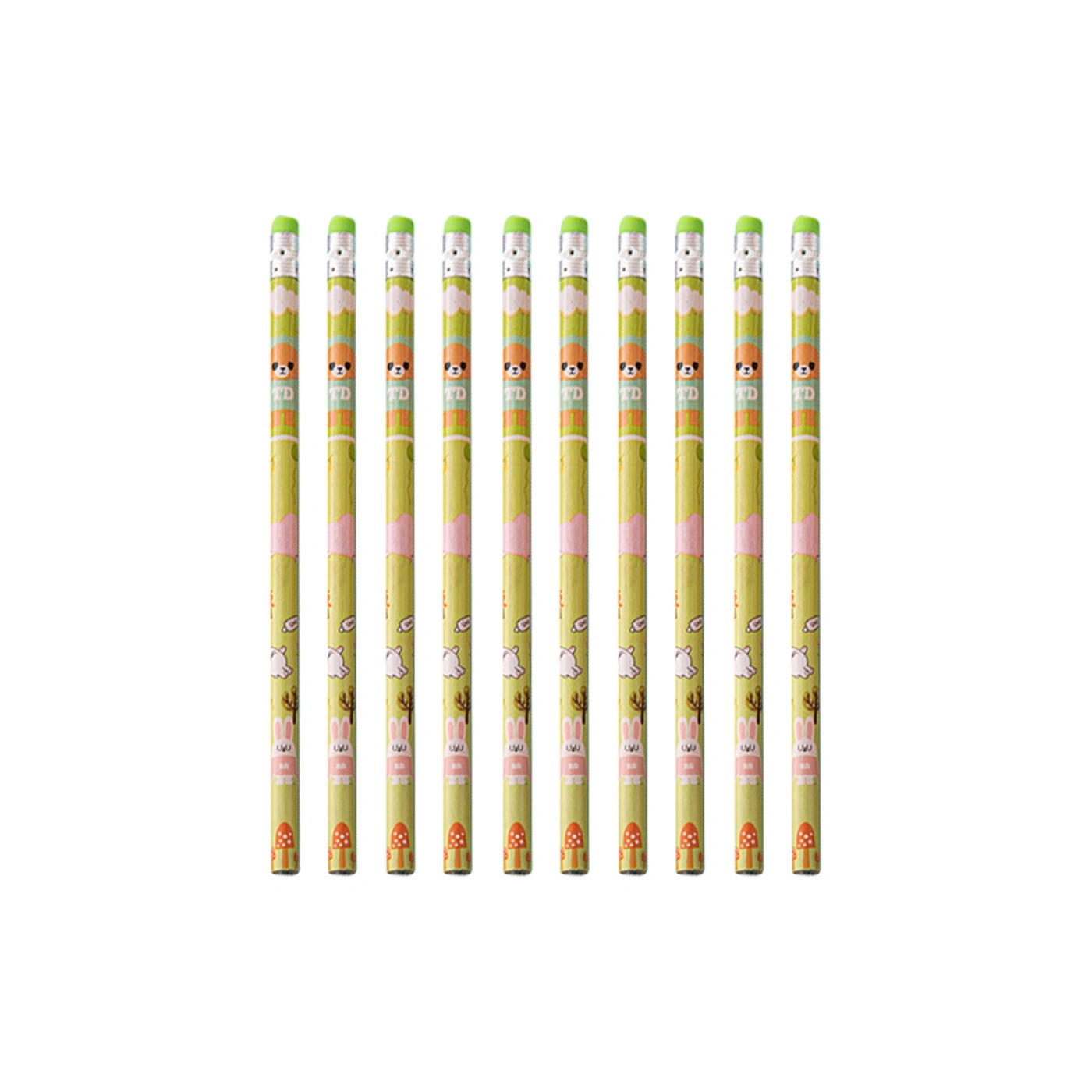 Pencil With Eraser 10 Pack