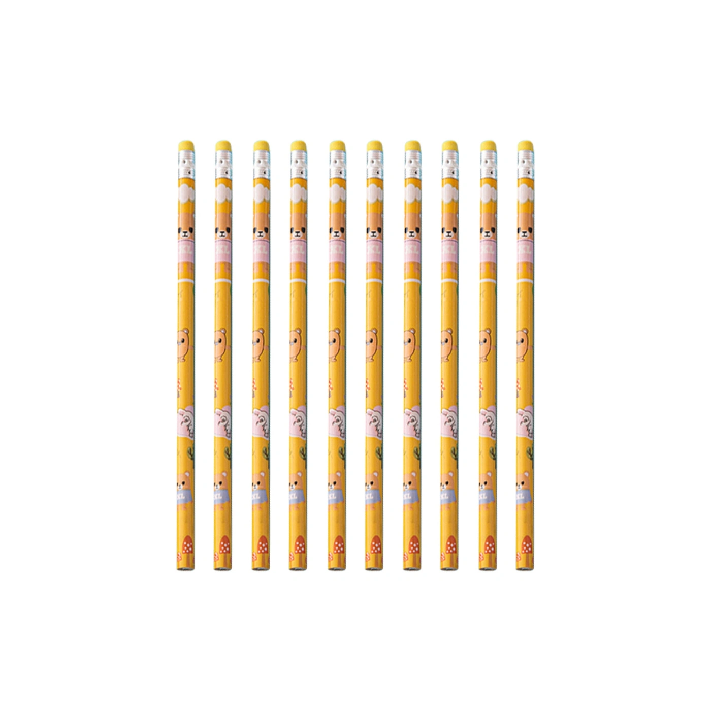 Pencil With Eraser 10 Pack
