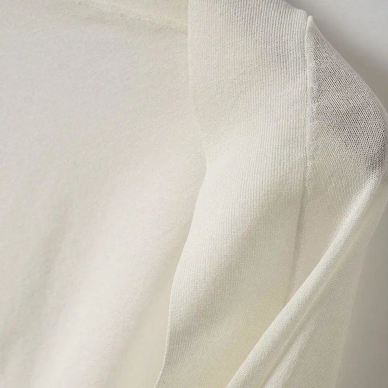Shawl Outer Match Women's Summer Sun Protection Cardigan Short Ice Silk Knitted Air Conditioning Shirt