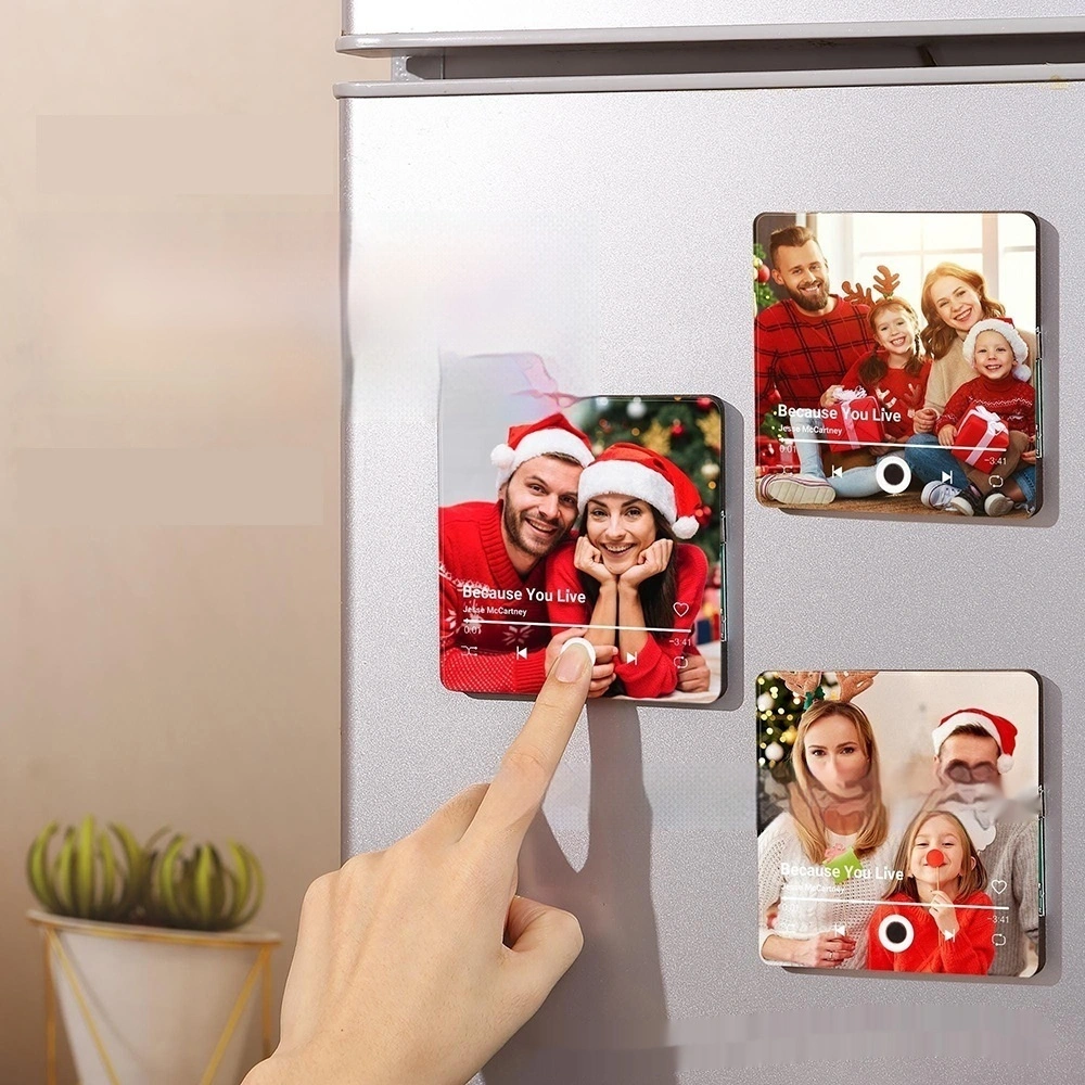 Customized Picture Song Content Bluetooth Connection Refrigerator Sticker