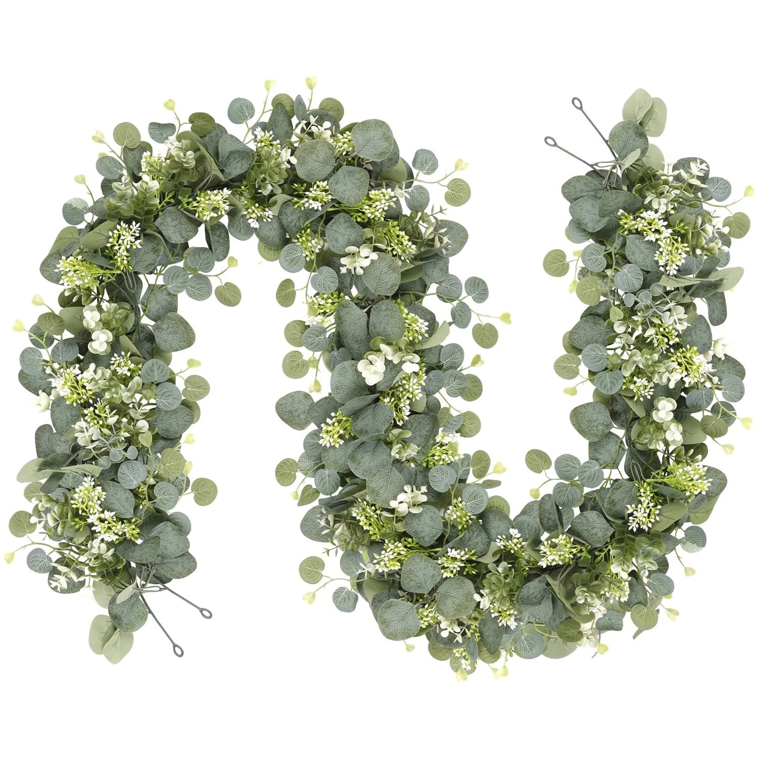 Artificial Eucalyptus Leaves Berry Vine Zamioculcas Leaves Rattan