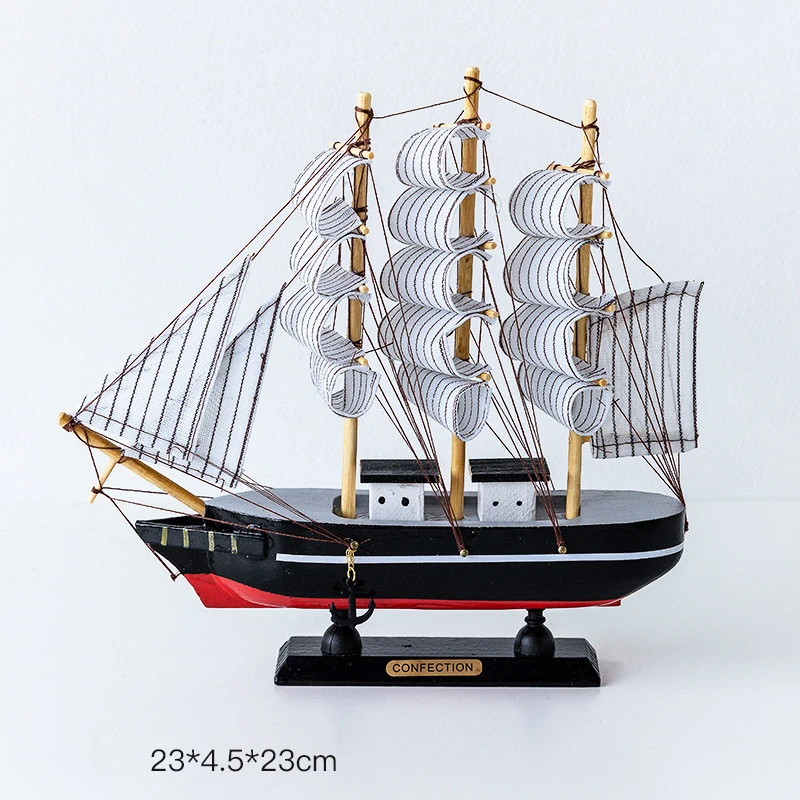 Desktop Wine Cabinet Creative Craft Sailboat