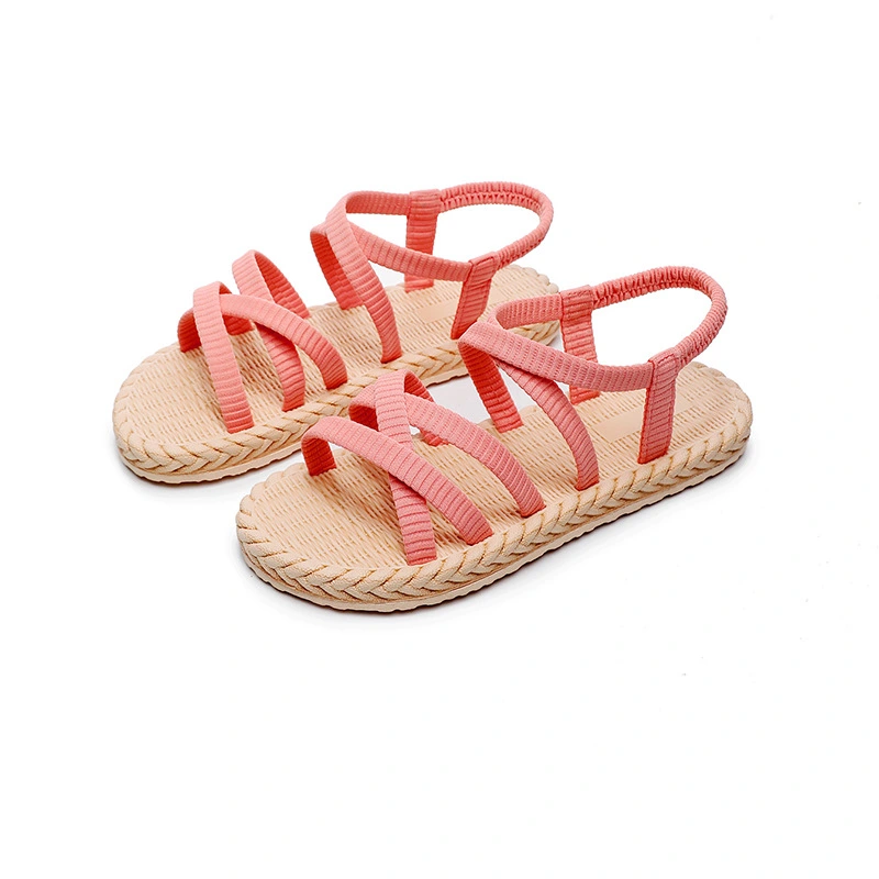 Sandals Women's Imitation Straw Travel Beach