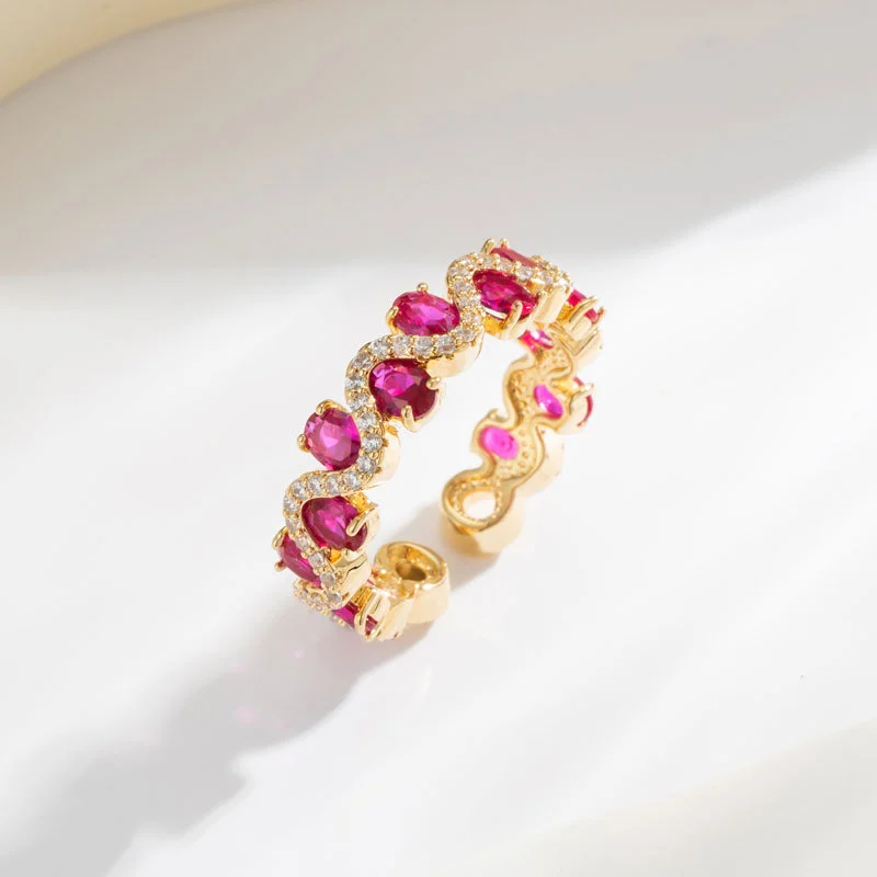 Sparkling Zircon Fashion Hot Selling Open Ring