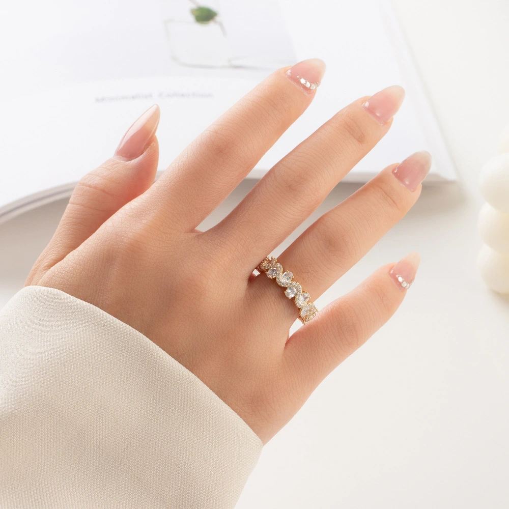 Sparkling Zircon Fashion Hot Selling Open Ring