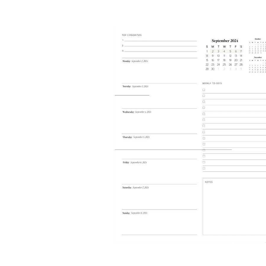 24to25 Daily Planner Annual Planning Notebook