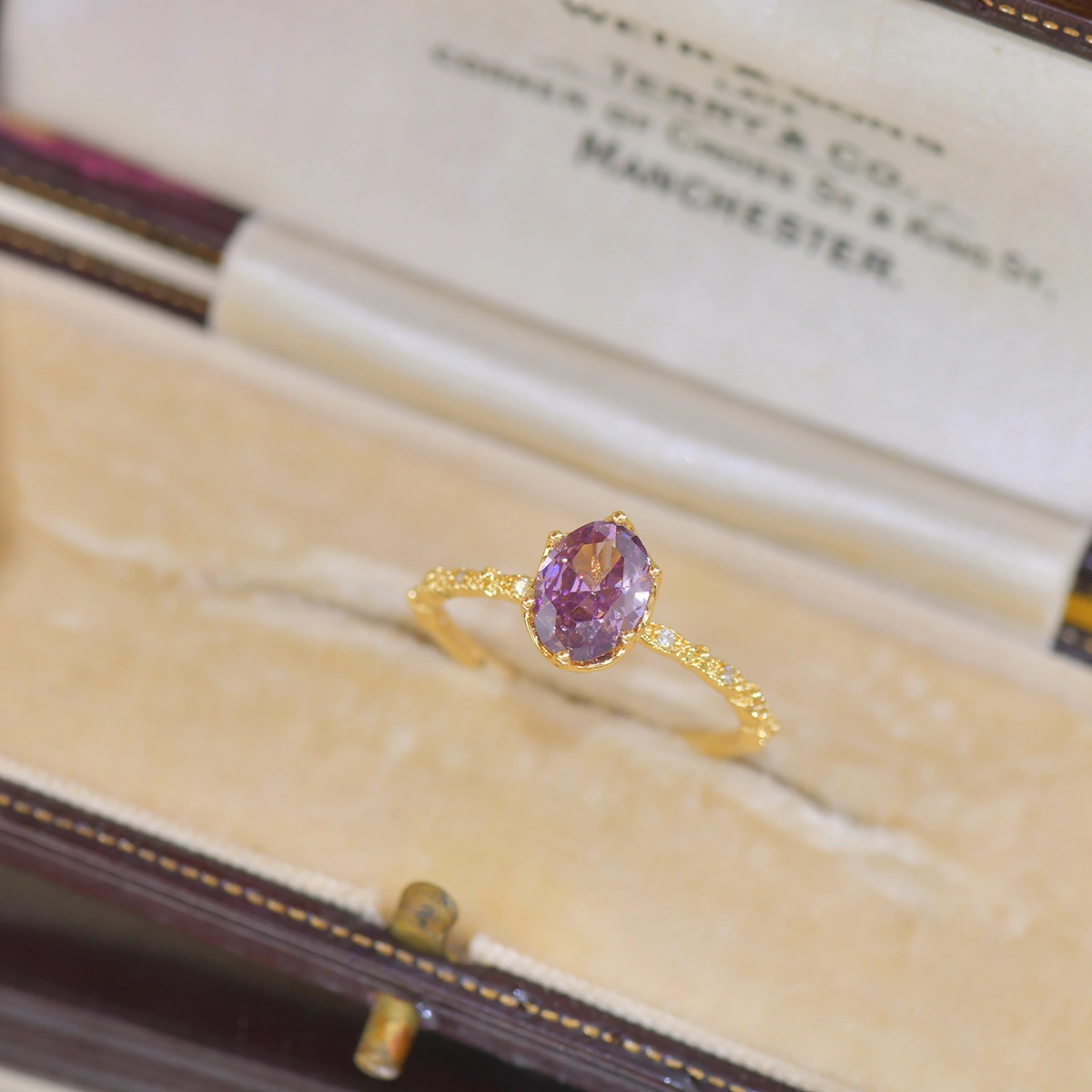 Purple Zircon Niche Versatile Opening Ring