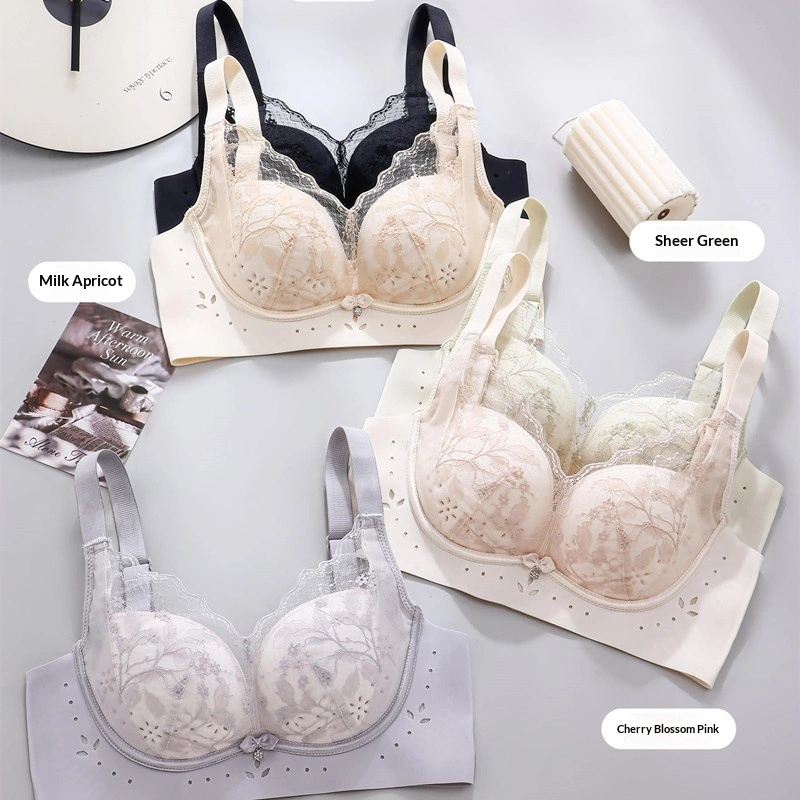 Jelly Gel Soft Support Lace Breathable Bra