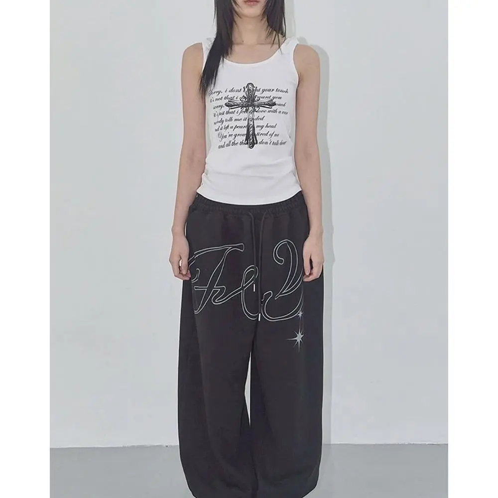 Loose-fit Retro Hip-hop Casual Pants For Women