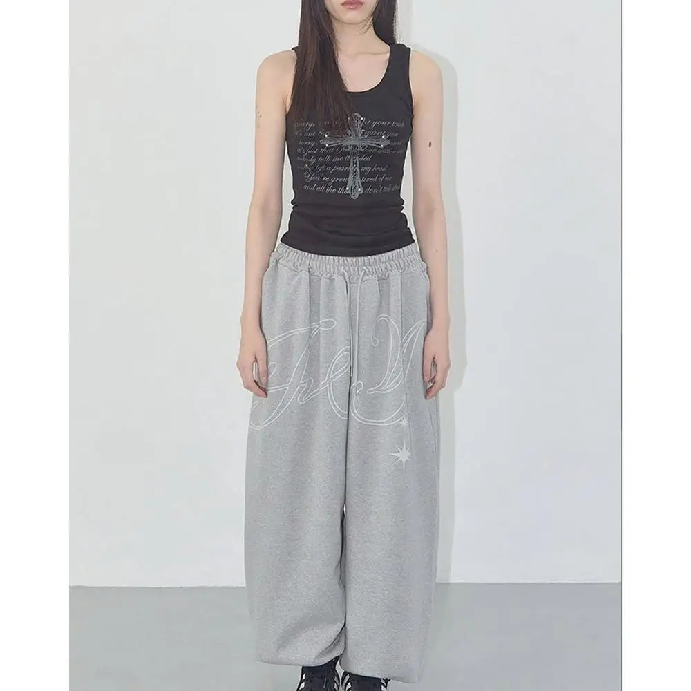 Loose-fit Retro Hip-hop Casual Pants For Women