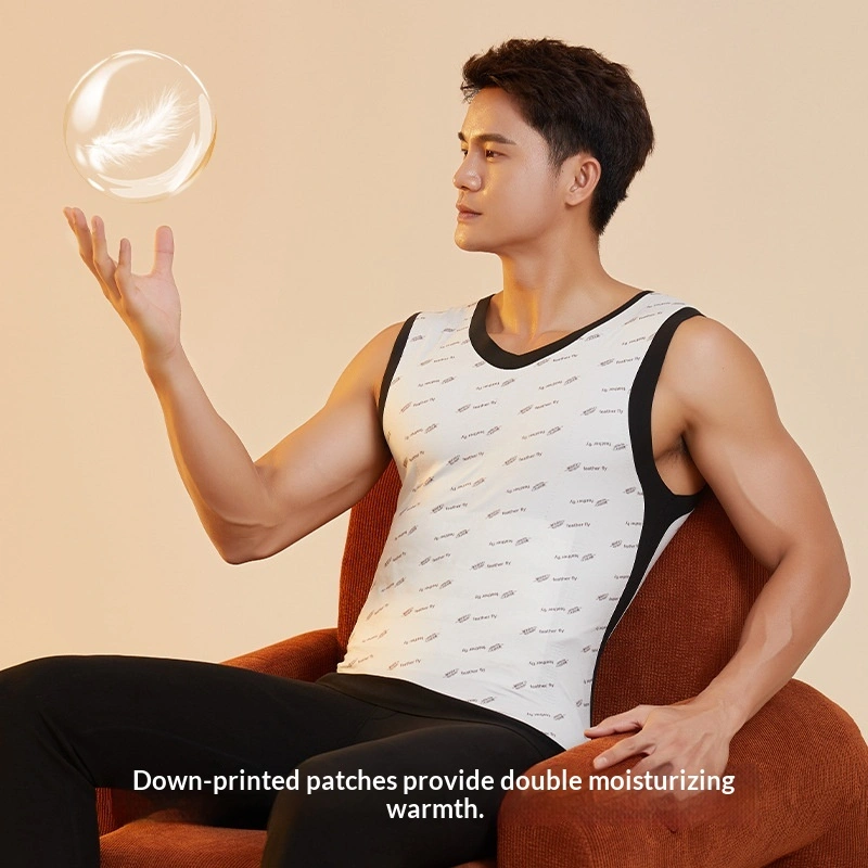 Men's Seamless Padded Down-filled Thermal Vest