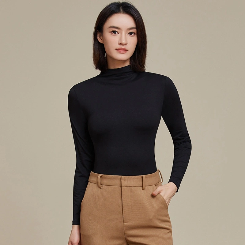 Lightweight Slim-fit Warm Mock-neck Base Layer
