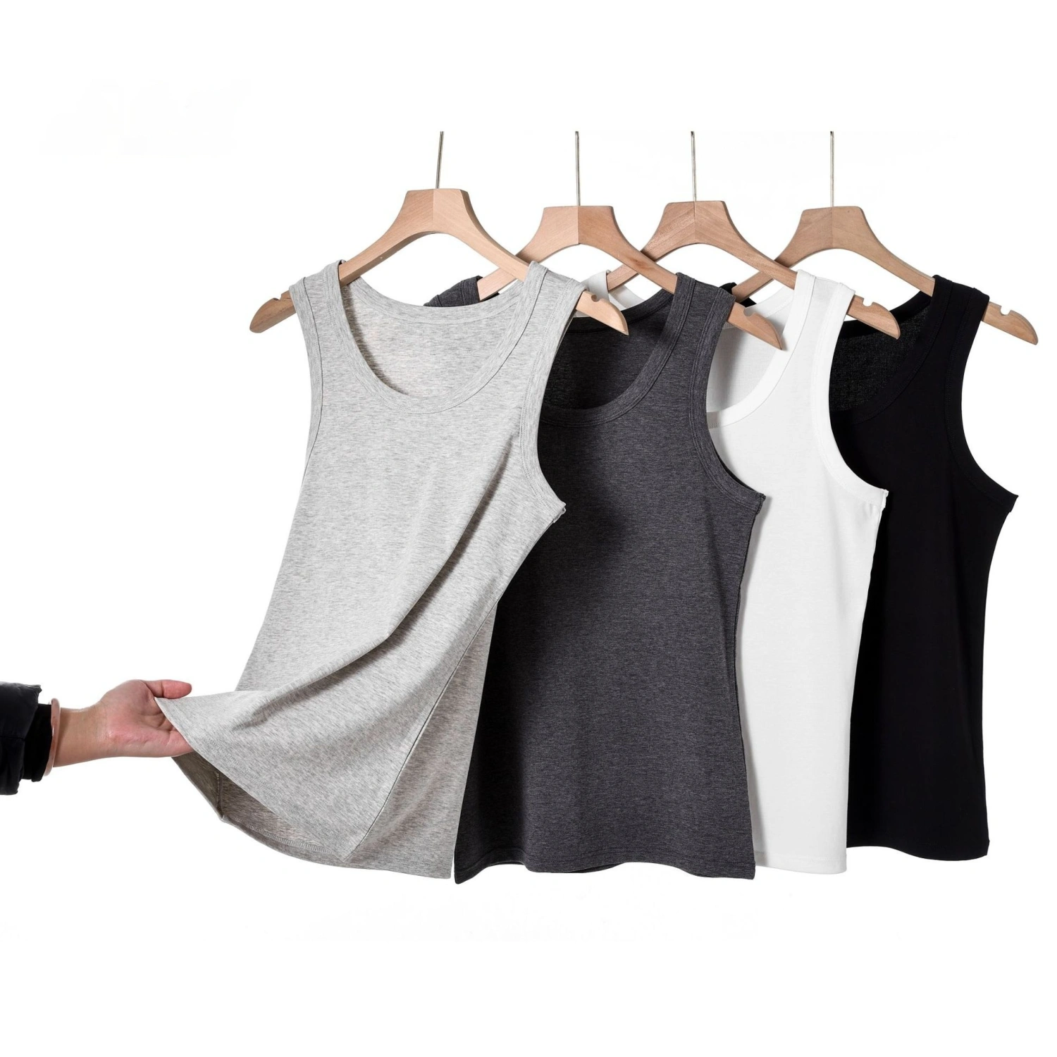 Lyocell Cotton Cool-Touch Stretch Slim-Fit Sports Vest
