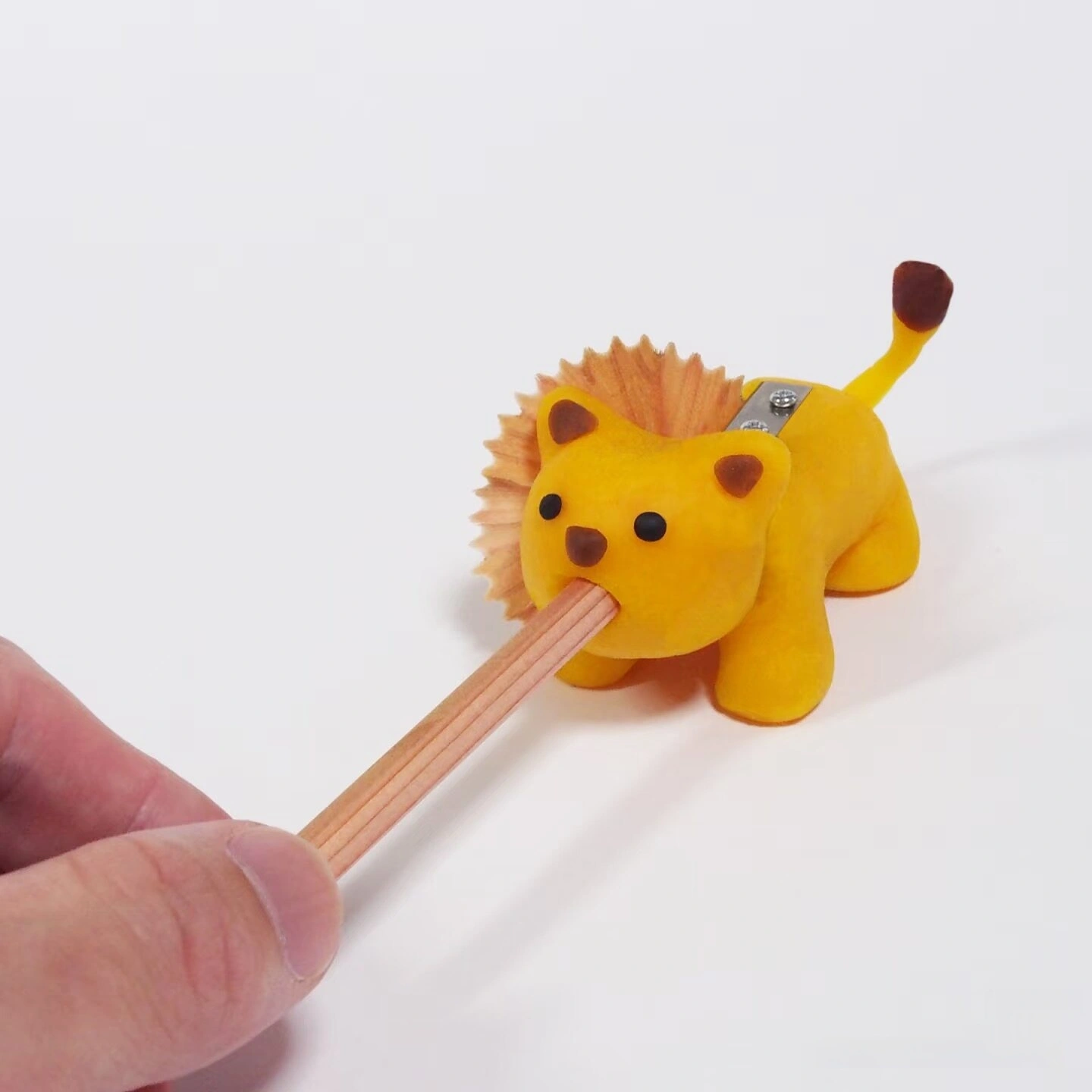 Cute Kitten Transforms Into A Pencil Sharpener