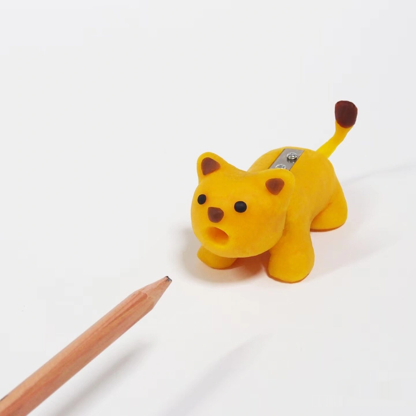 Cute Kitten Transforms Into A Pencil Sharpener