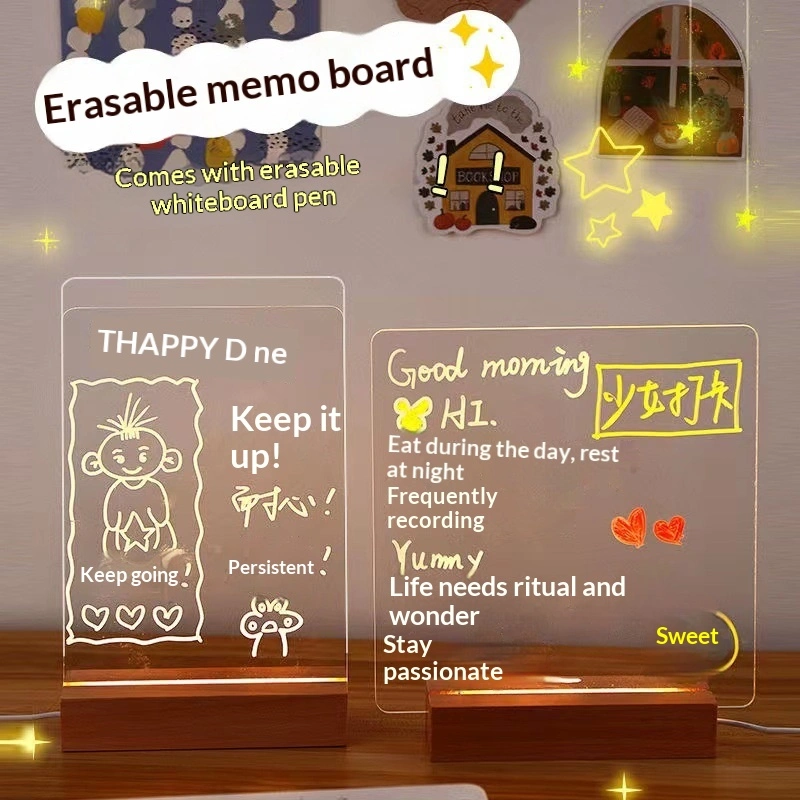 Creative Instagram-style Acrylic Transparent Desk Notepad