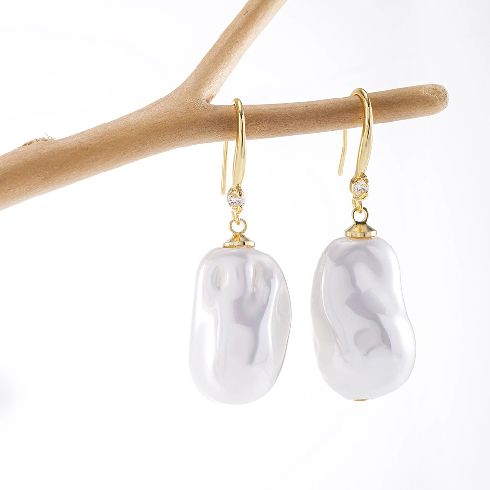 Irregular Pearl Earrings Light Luxury High-end Vibe Vintage Style Versatile