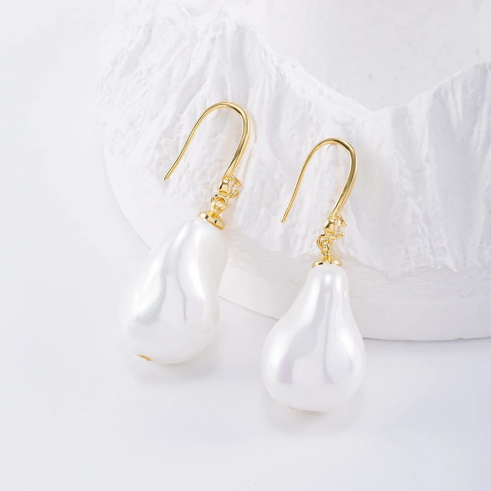 Irregular Pearl Earrings Light Luxury High-end Vibe Vintage Style Versatile