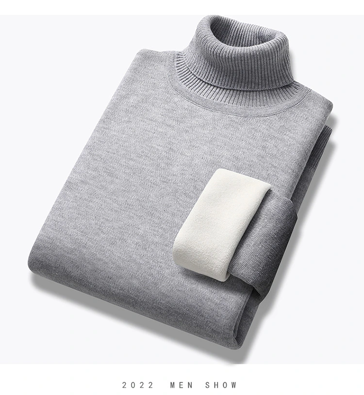 Turtleneck Sweater Men's Loose Velvet Thickened Sweater