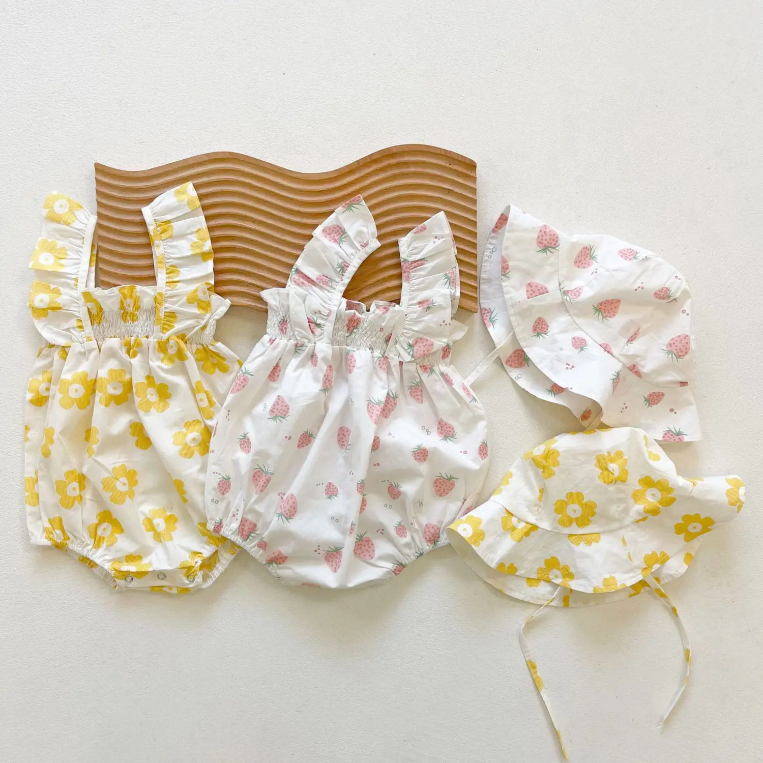 Baby Girl Romper Summer Infant Jumpsuit Fresh-style Suspender Onesie