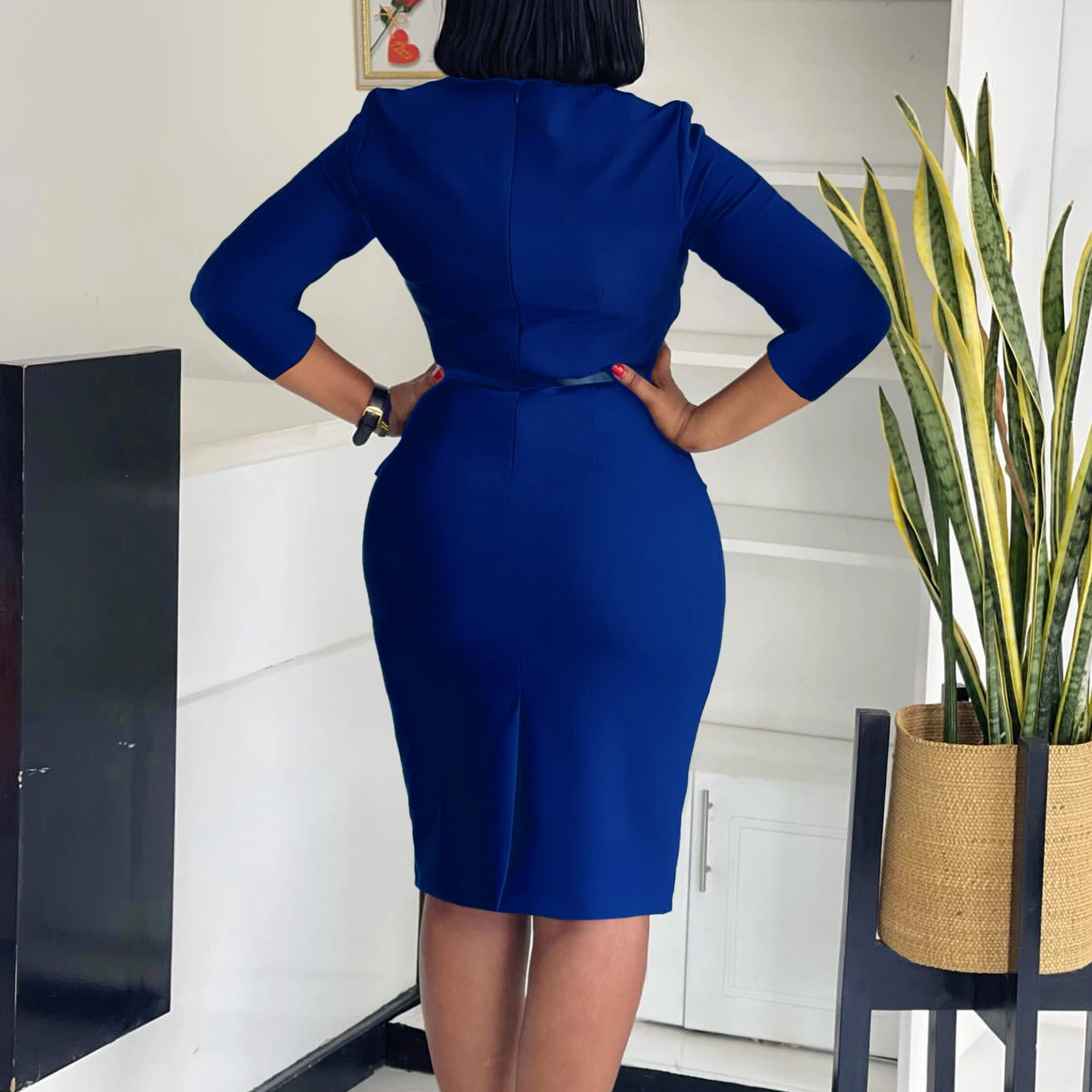 Slim-fit Elegant Figure-hugging African-style Dress