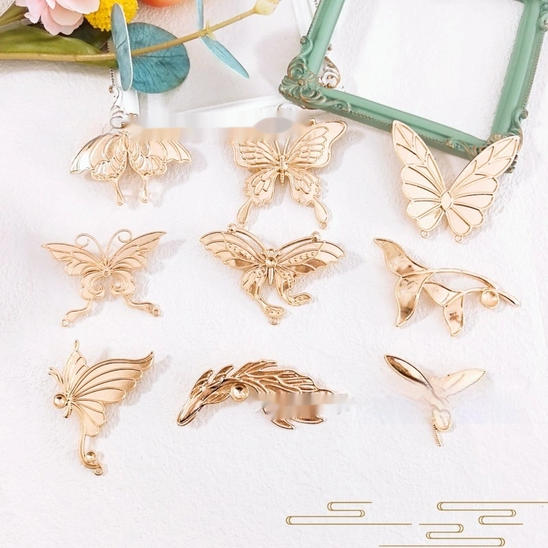 Intangible Cultural Heritage Mother-of-Pearl Inlay Alloy Brooch