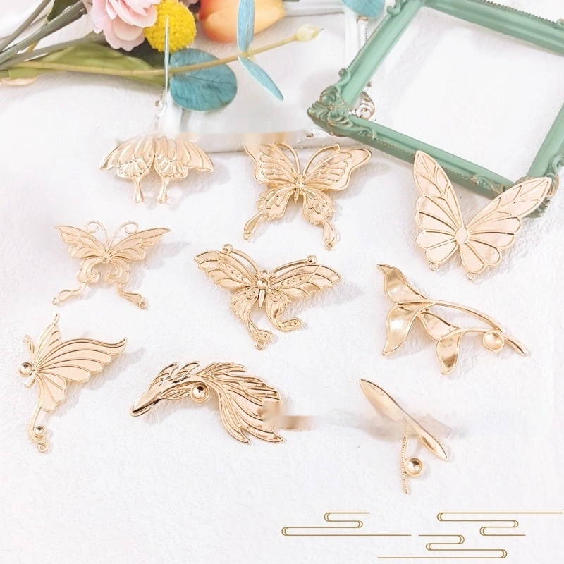 Intangible Cultural Heritage Mother-of-Pearl Inlay Alloy Brooch