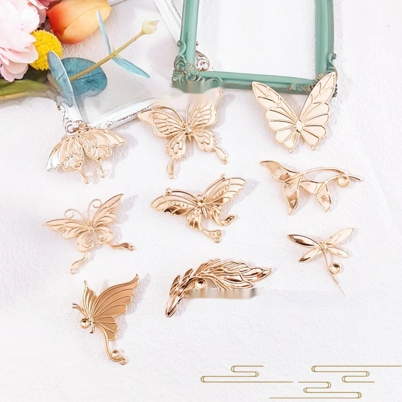 Intangible Cultural Heritage Mother-of-Pearl Inlay Alloy Brooch