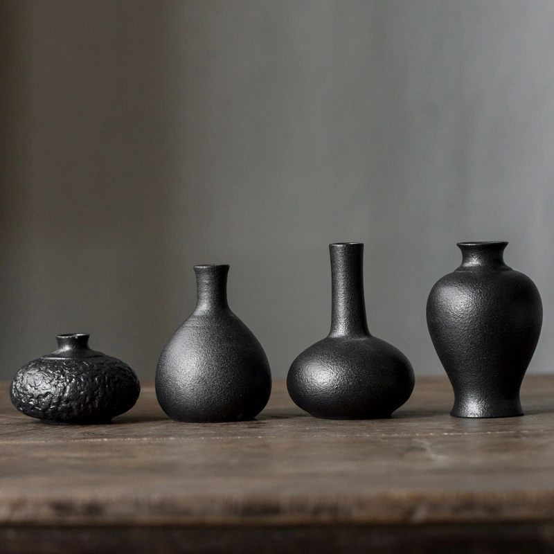 Coarse Ceramic Flower Vase Small Home Vase, Desktop Ornament