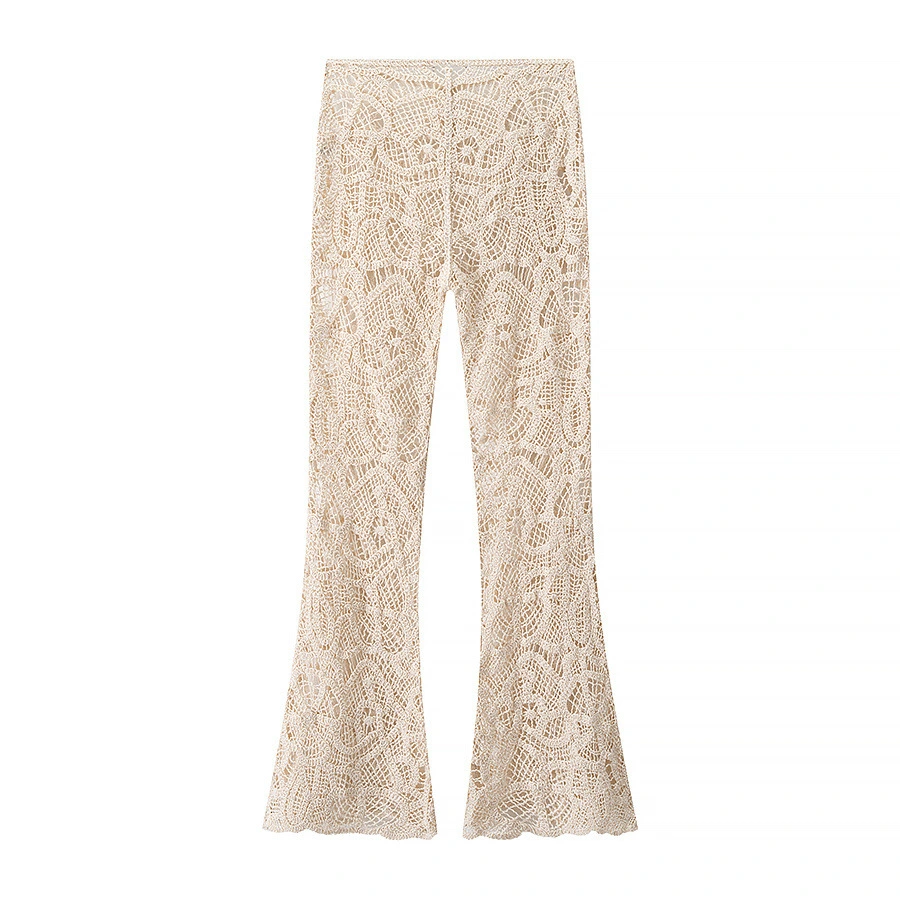Patchwork Casual Vintage High-waisted Flared Pants