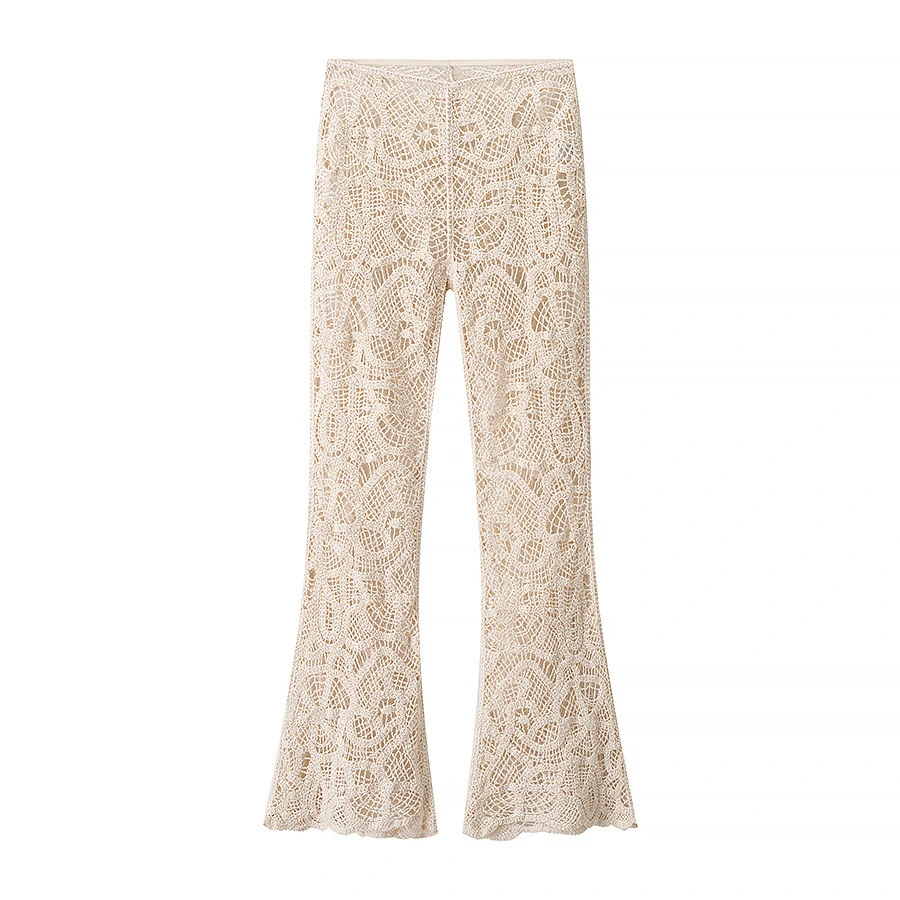 Patchwork Casual Vintage High-waisted Flared Pants