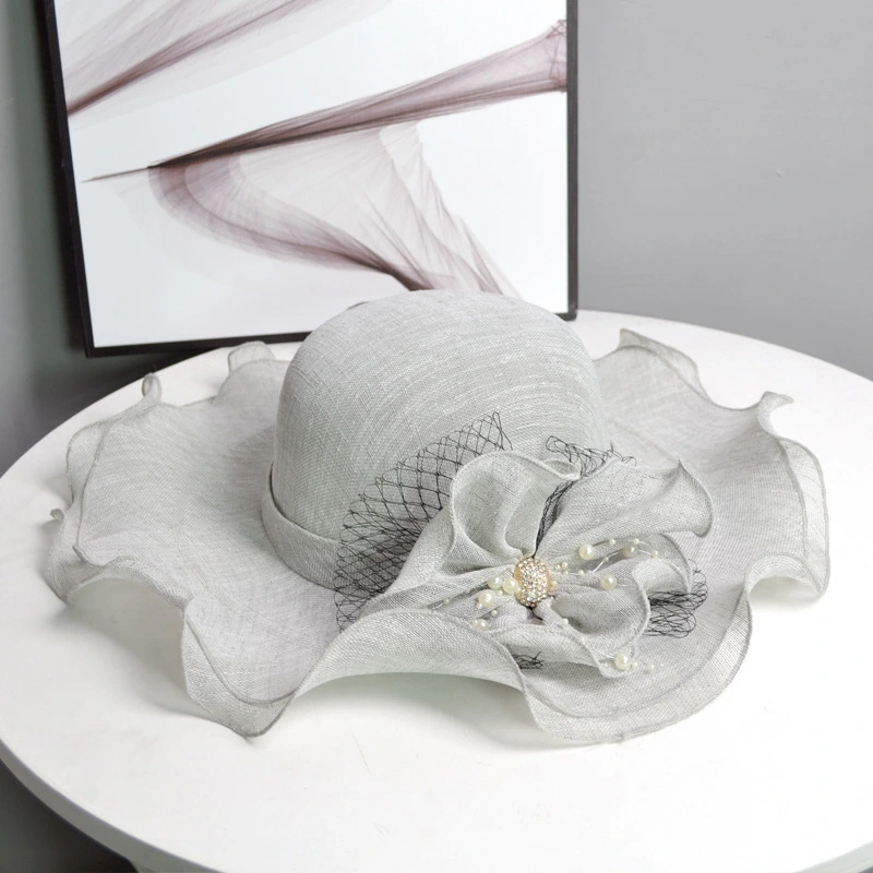 Women's Linen Breathable Wide-Brim Sun Hat