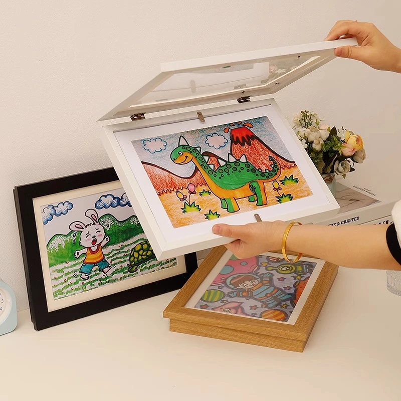 Flip-frame Photo Holder For Displaying Childrens Artwork