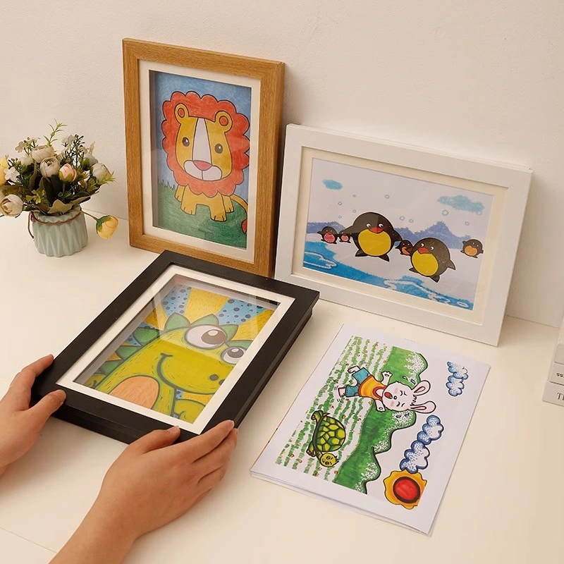 Flip-frame Photo Holder For Displaying Childrens Artwork