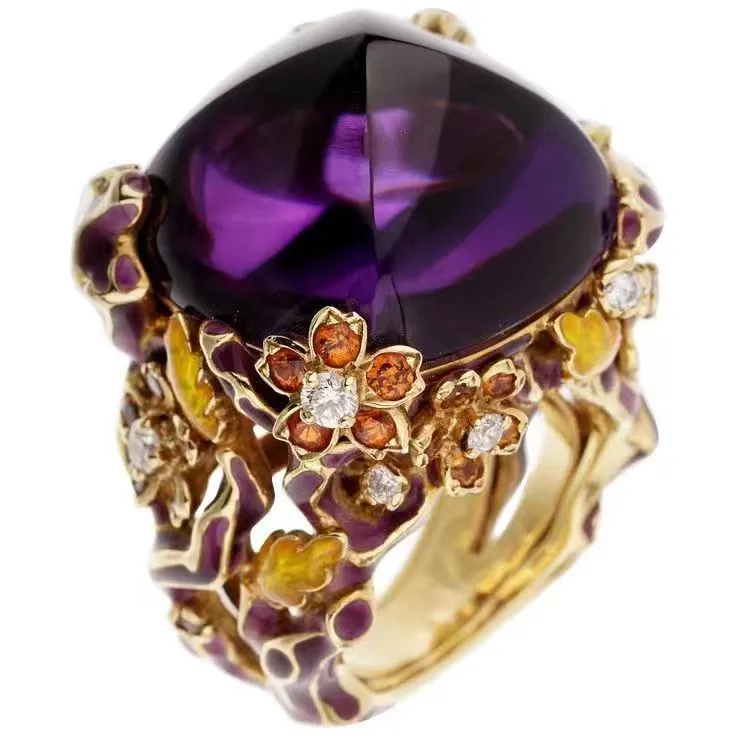 Alloy Ring, Ethnic-style Hand Jewelry