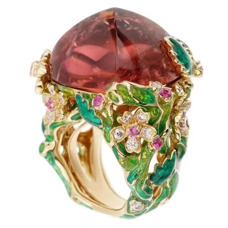 Alloy Ring, Ethnic-style Hand Jewelry
