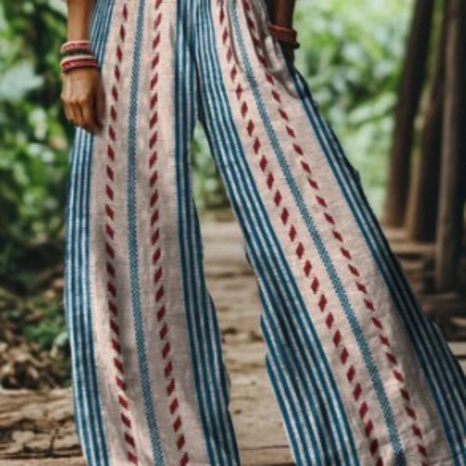 Pants Women's Linen Wild Wide Legs