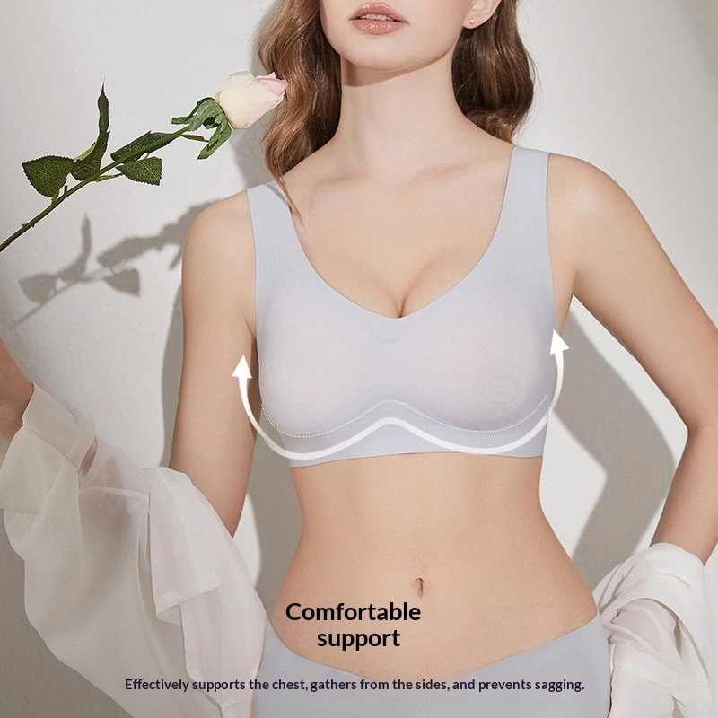 Seamless Womens Bra For Small Busts Wireless With A Push-up Effect To Prevent Sagging