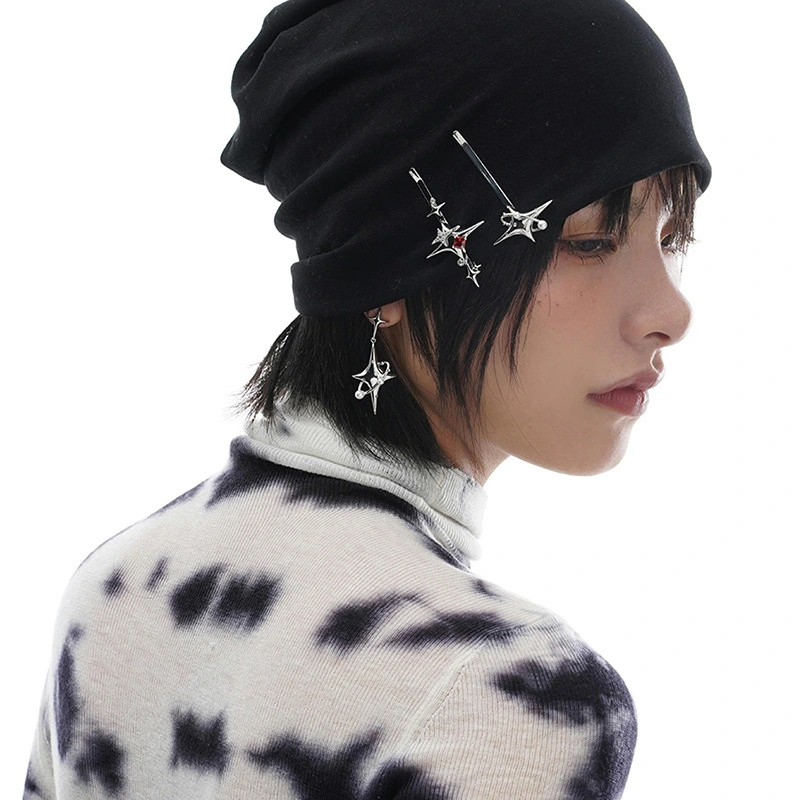 Star Ear Studs Women's Simple Four Eight-pointed Stars Earrings