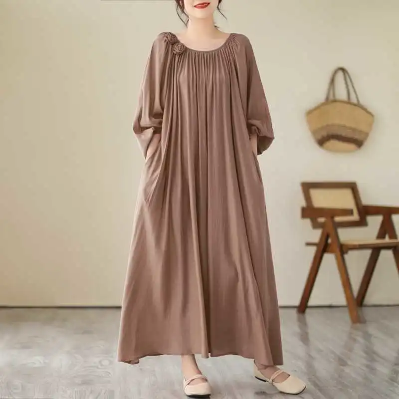New Loose Fitting Flattering Below The Knee Length Dress