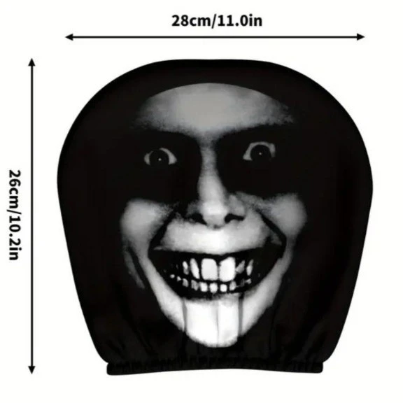 Black Skull Car Printing Pillowcase